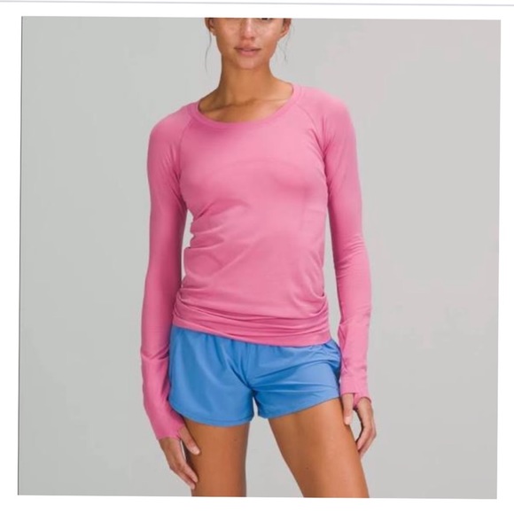 lululemon athletica Tops - SOLD Lululemon Pink Swiftly Tech Long Sleeve